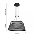 4739-4P, подвесная люстра, D400xH400/1500, LEDx10W, 800LM, 3000K