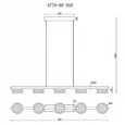 Подвесной светильник Link 4778-90 MBK+SGD