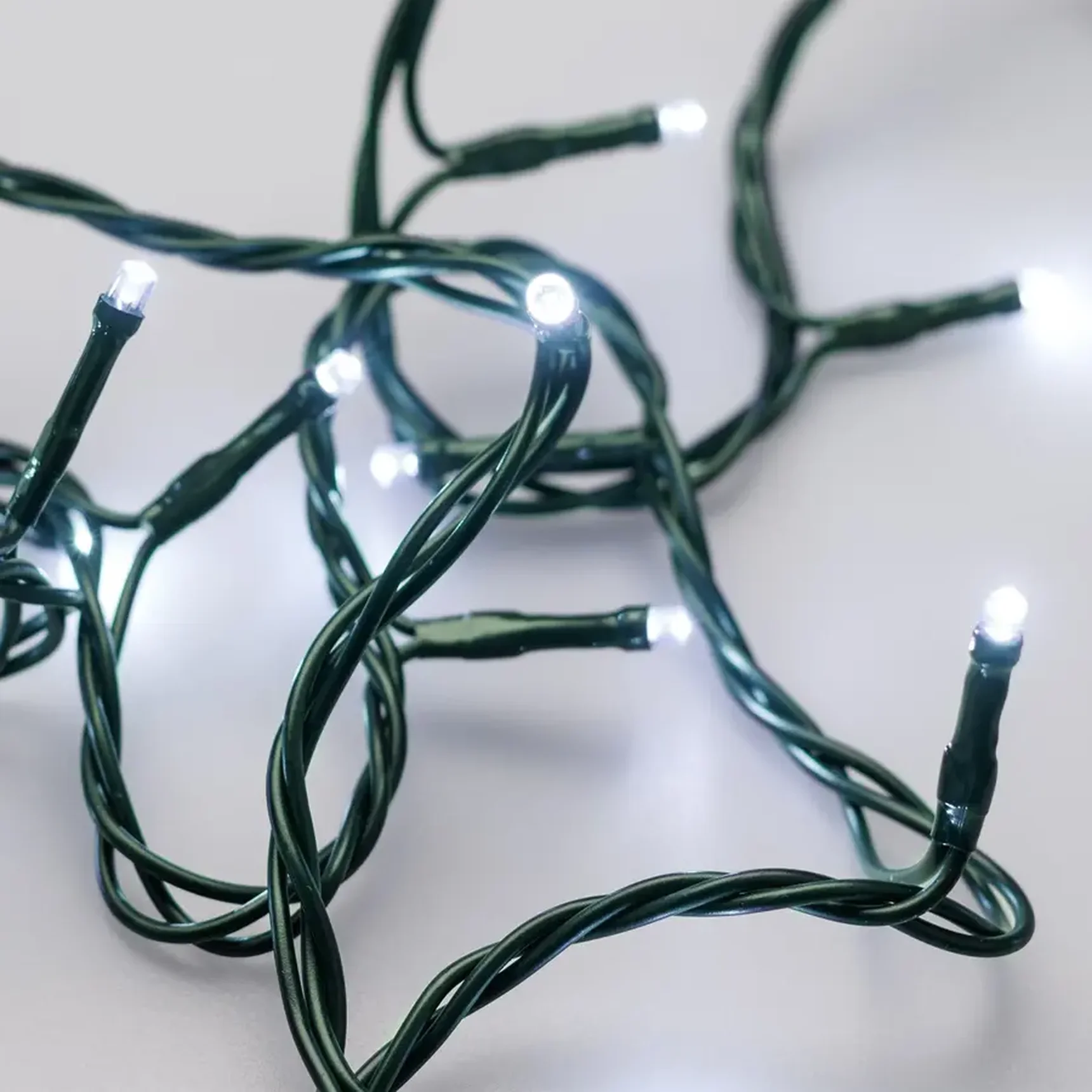 Светодиодная гирлянда ARD-STRING-HOME-5000-GREEN-50LED-STD WHITE (230V, 3.5W) (Ardecoled, IP20)