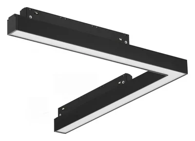 Светильник трековый магнитный угловой iLEDEX TECHNICAL VISION 4822-013-L320-16W-110DG-3000K-BK