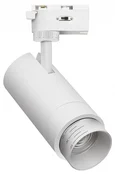 4868-1U, трековый светильник, D75xW162xH210, LEDx10/20/30W, 220V, 1004/1768/2312LM, 3000-6000K, zoom: 15-60°