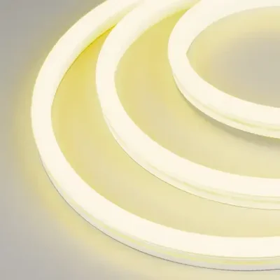 Лента герметичная WAVE-SIDE-A120-12x25mm 230V Yellow (12 W/m, IP67, 50m, wire x2) (Arlight, Грибовидная форма)