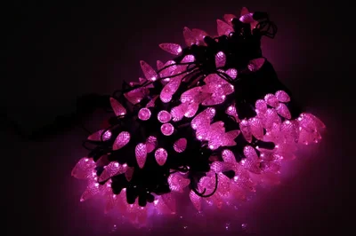 LED-PL-C6-4-G-220V-20-P, 20м, 200-205 светодиодов, розовый