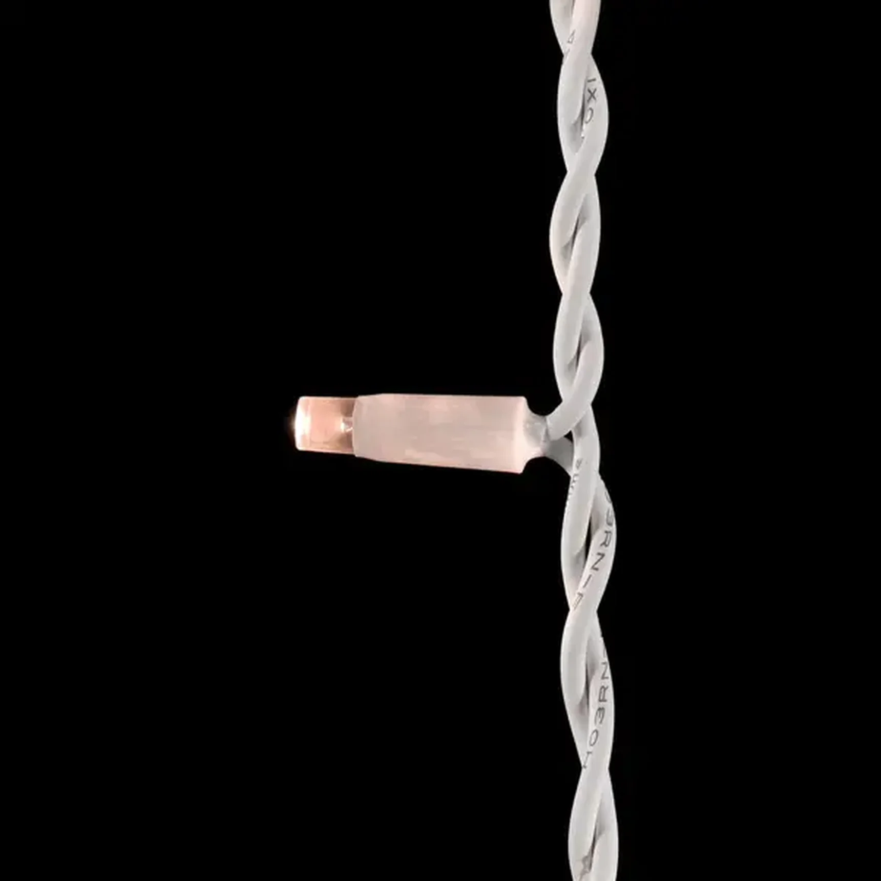 Гирлянда Бахрома 3,1 x 0,5 м Экстра Тепло-Белая 220В, 120 LED, Провод Белый Каучук, IP65