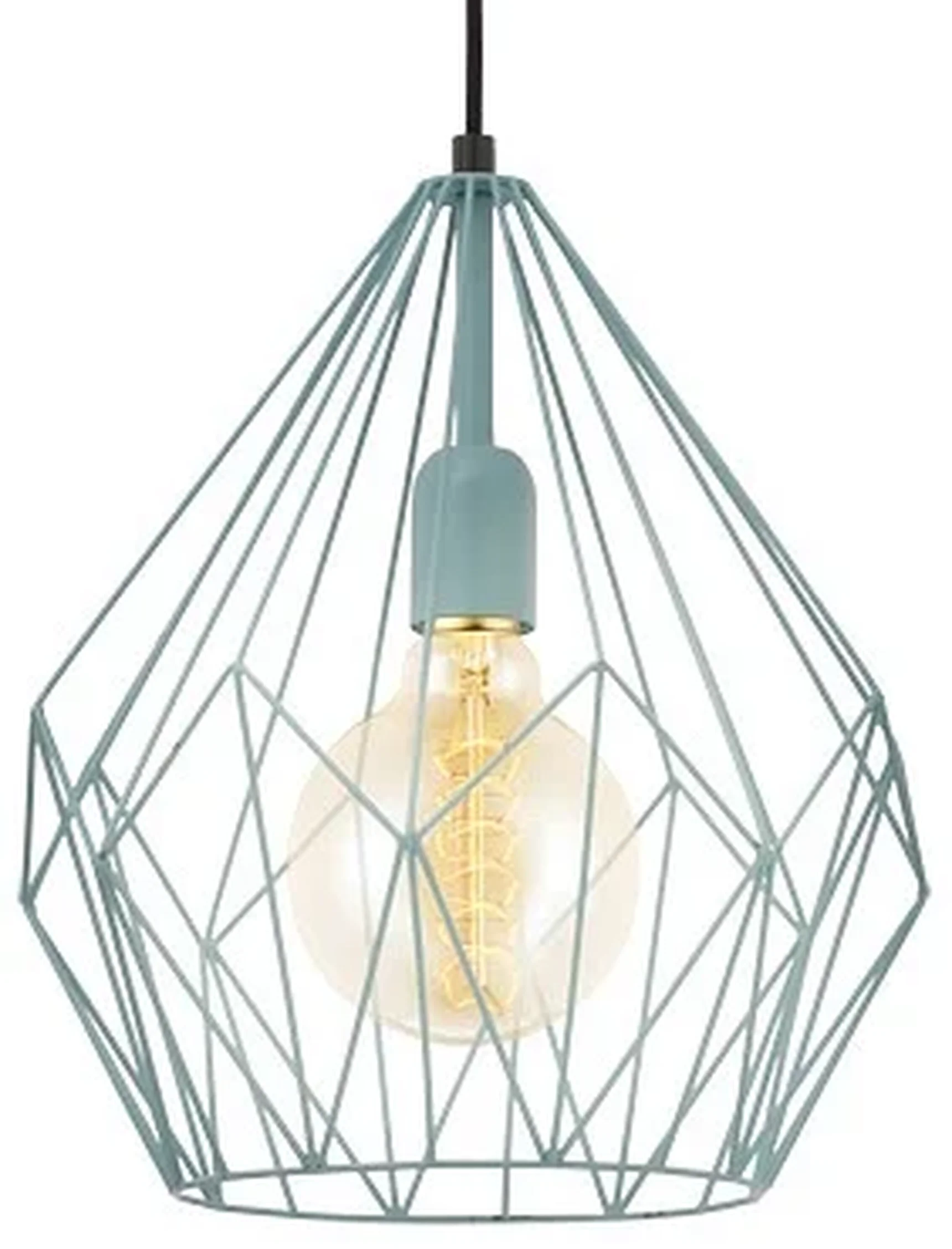Подвесной светильник CARLTON 1, 1x60W (E27), D310, H1100, сталь, мята
