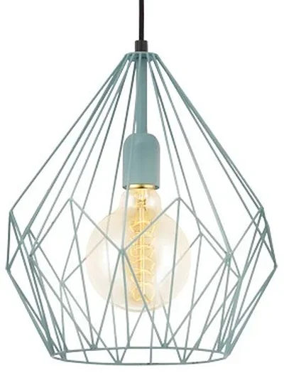 Подвесной светильник CARLTON 1, 1x60W (E27), D310, H1100, сталь, мята