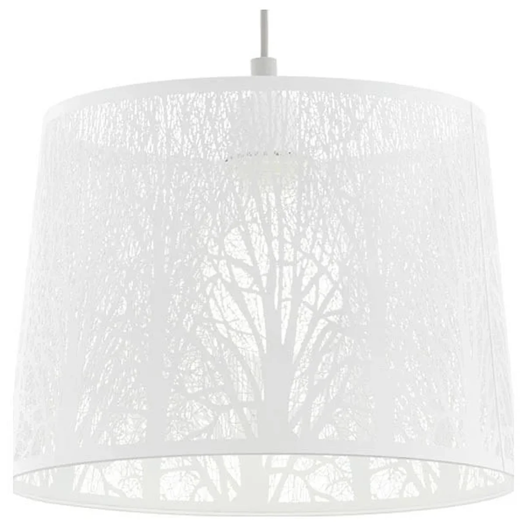 Подвесной светильник HAMBLETON, 1x60W (E27), D350, H1100, сталь, никель матовый/сталь, белый