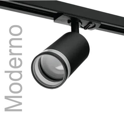 Трековый светильник WOLTA WTL-GU10/04B под лампу GU10 Чёрный MODERNO