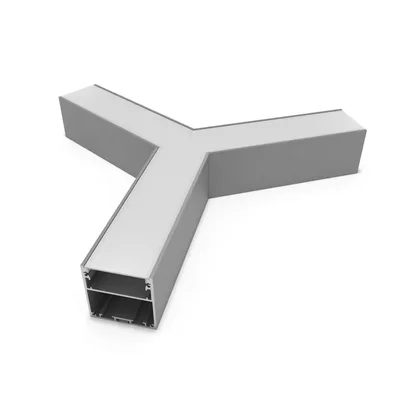 Соединитель RVE-CONNECT-Y угловой Y-образный для встраиваемого профиля 50x50 мм.