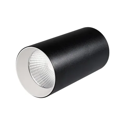 Светильник накладной SP-POLO-R85-1-15W Warm White 40deg (Black, White Ring) (Arlight, IP20 Металл, 3 года)