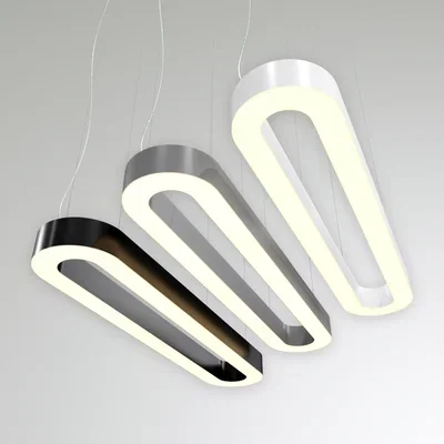 Светильник RVE-LBX-HOLE-LARGO-1400 овал с отверстием 1400x350x100мм