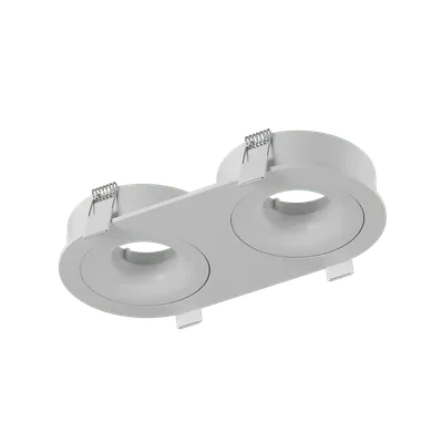 Корпус светильника встраиваемый наклонно-поворотный, круглый, серия COMBO 2, Белый, IP20, COMBO-2R2-WH