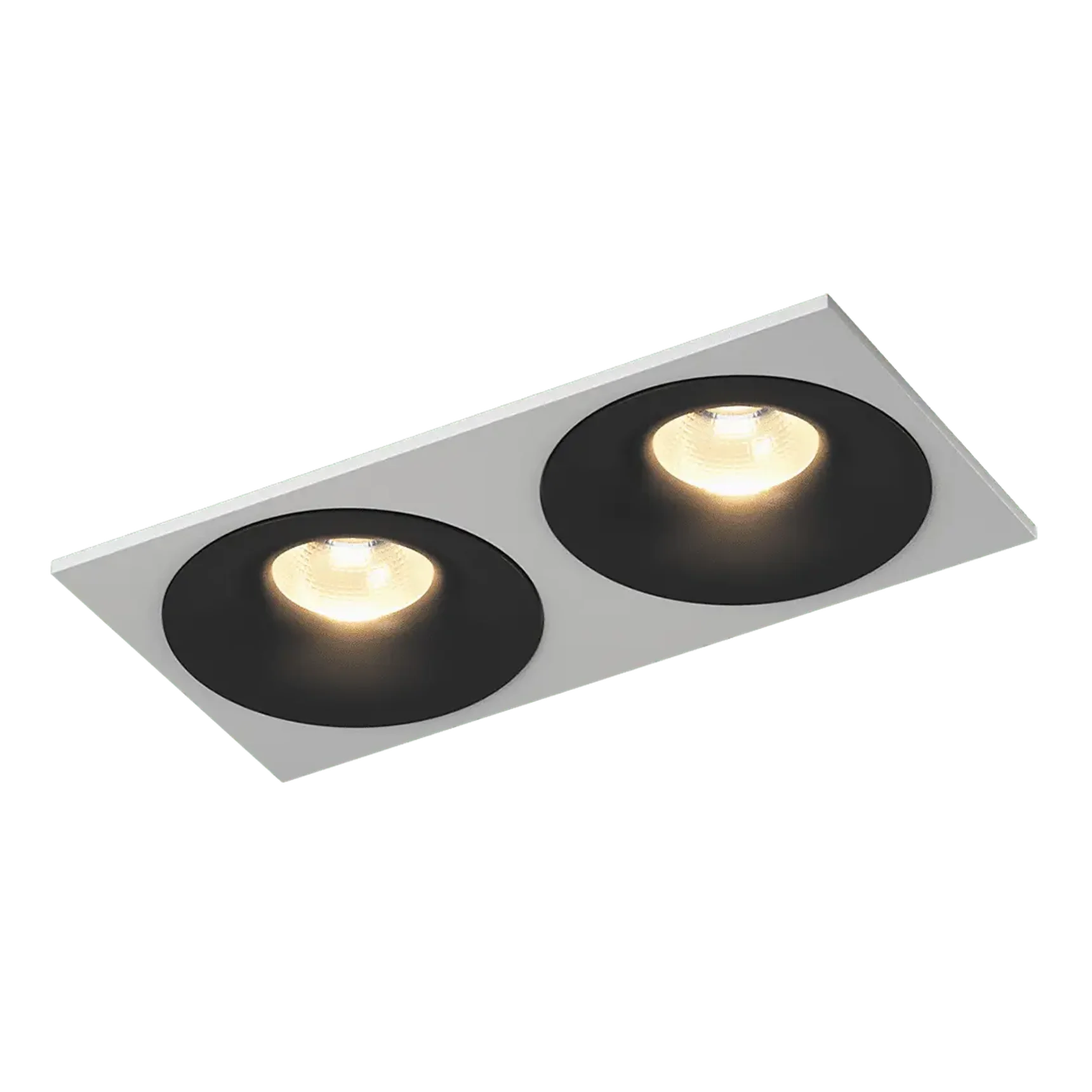 Рамка двойная для серии COMBO 4, квадратная, белая, COMBO-4S2-WH