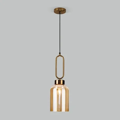 Подвесной светильник Eurosvet Flou 50229/1 янтарный