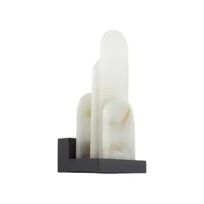 5438/12WL HIGHTECH ODL_EX25 101 черный/металл/смола под алебастр /акрил Настенный светильник LED 12W 3000K 1489Лм FOROS