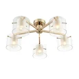 6587/5C MODERNI LN25 золото/прозрачный, металл/стекло Люстра потолочная E14 5*40W 220V VERDI