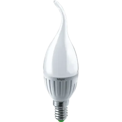 Лампа светодиодная LED 5Вт Е14 230В 4000К NLL-P-FC37-5-230-4K-E14-FR свеча на ветру матовая