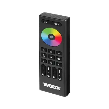 Пульт WOLTA SMART WRC-07/BK для лент RGB, RGBW, RGBW+MIX, 4 зоны IP20 2,4ГГц черный