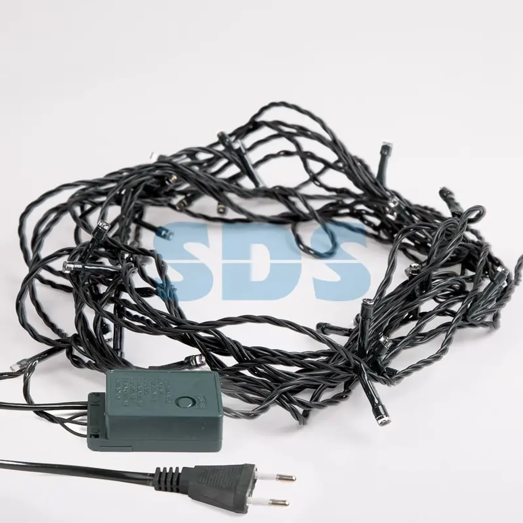 Гирлянда Твинкл Лайт 6 м, темно-зеленый ПВХ, 40 LED, цвет мультиколор