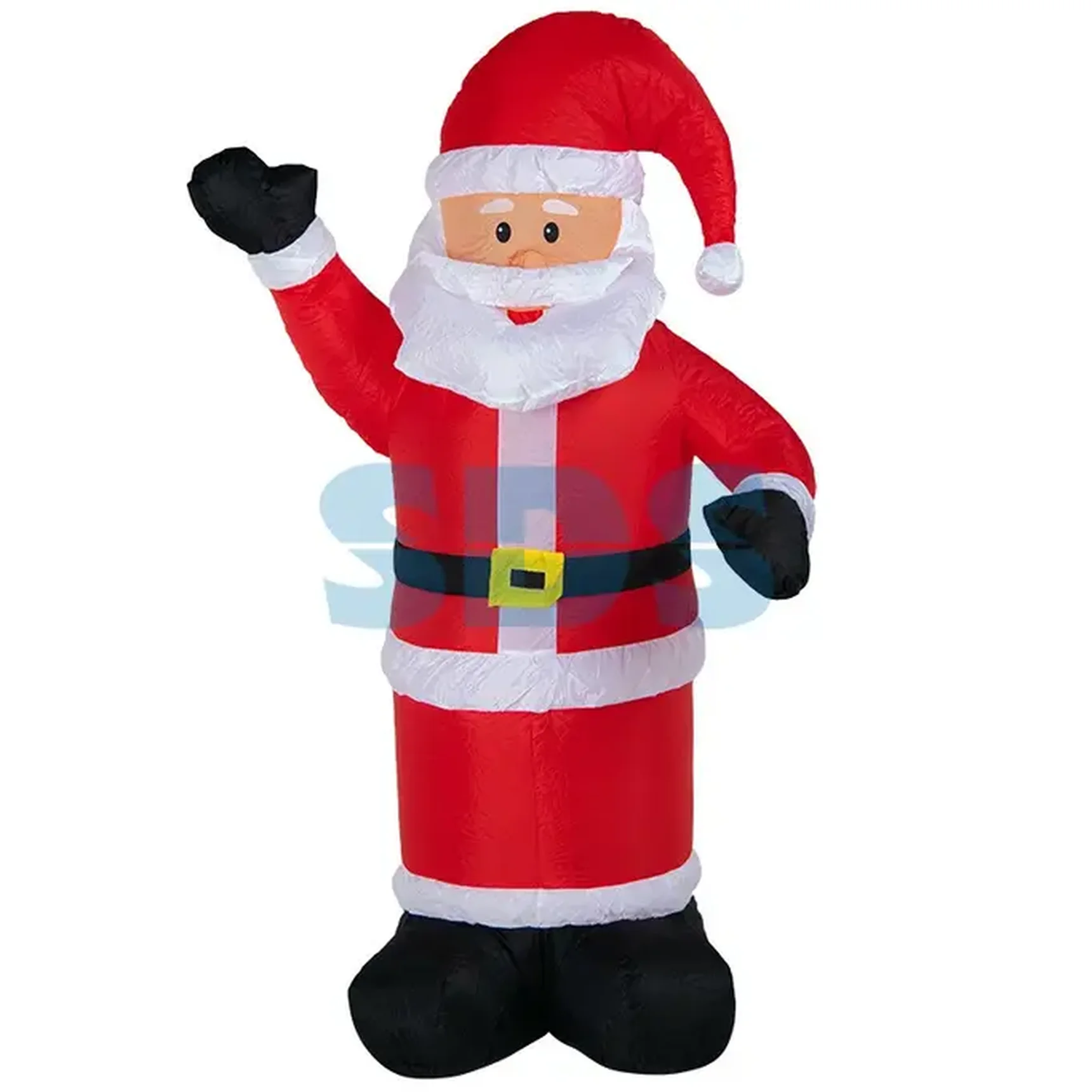 3D фигура надувная "Дед Мороз приветствует",  размер 180 см,  внутренняя подсветка 5 LED,  компрессор с адаптером 12В,  IP 65 NEON-NIGHT