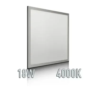 Светодиодная панель 300x300, 220 Вольт, 18 Ватт, 4000К, IP44, Серебристый, 28018