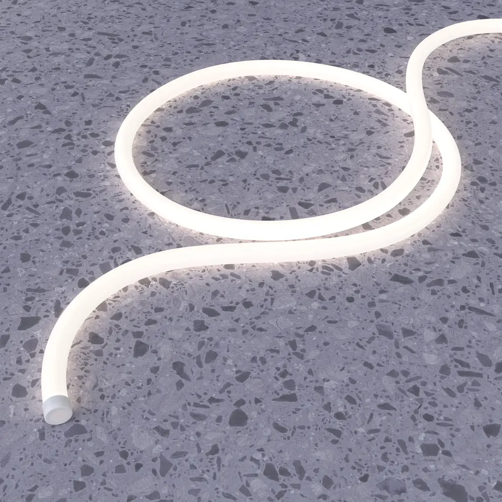 Гибкий неон D22 24В 16Вт/м 4000K IP67 5м, 20089