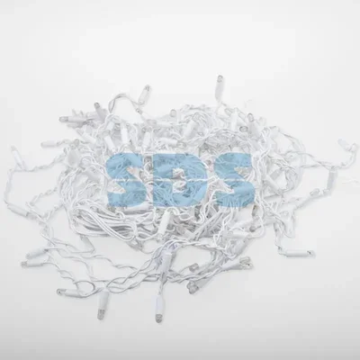 Гирлянда Айсикл (бахрома) светодиодный, 2,4 х 0,6 м, белый провод, 230 В, диоды белые, 76 LED