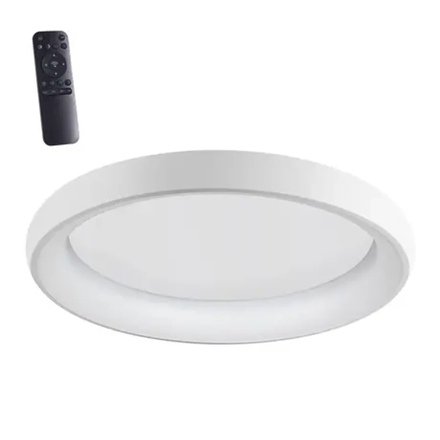 359033 OVER NT23 167 белый Светильник накладной диммируемый, в комплекте пульт ДУ (2.4G) IP20 LED 3000К~6000К 60W 85-265V FOLD