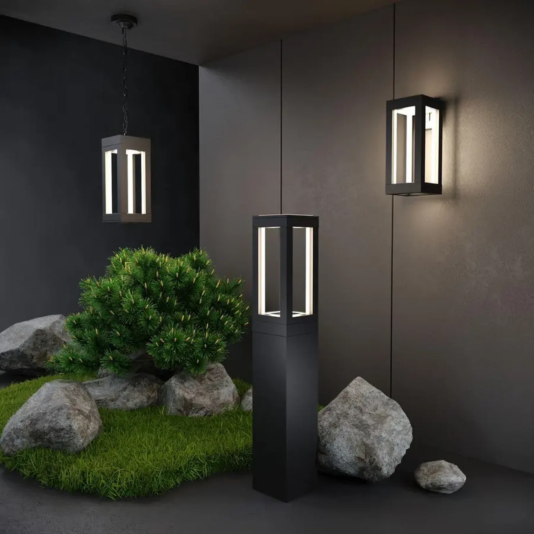 Уличный настенный светодиодный светильник Elektrostandard Frame 1527 Techno Led черный 4690389172335