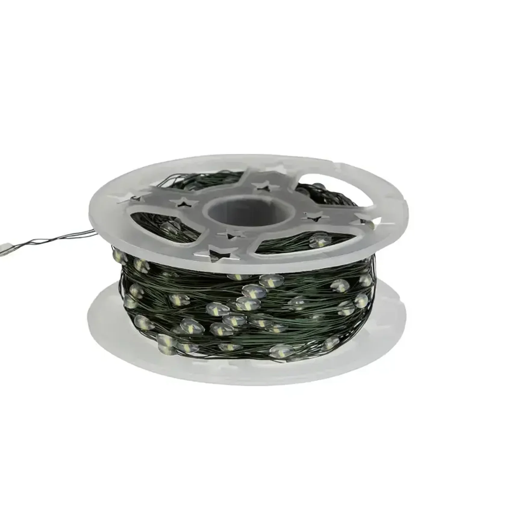 Гирлянда светодиодная Роса с контроллером 50м, 500LED, БЕЛЫЙ, IP20, 230В, зеленый провод NEON-NIGHT