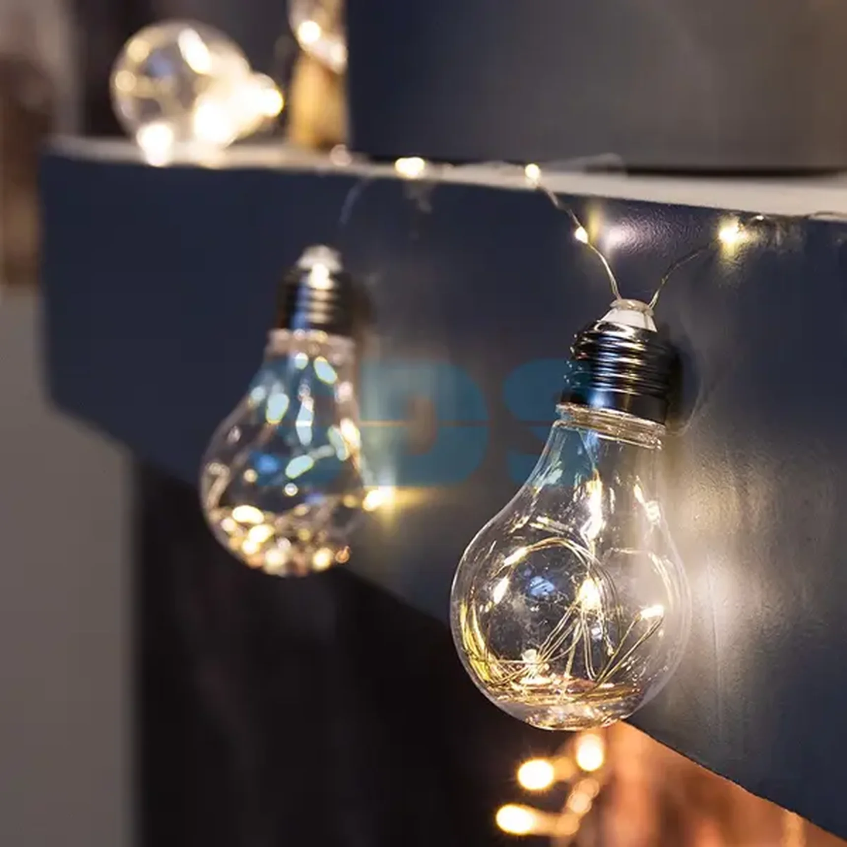 Гирлянда светодиодная "Ретро-лампы" , 3 м, ТЕПЛЫЙ БЕЛЫЙ