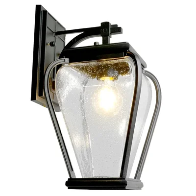 Светильник садово-парковый Feron PL741 на стену вниз 60W E27 230V, черный