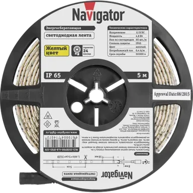 Светодиодная лента NLS-3528Y60-4.8-IP65-12V R5