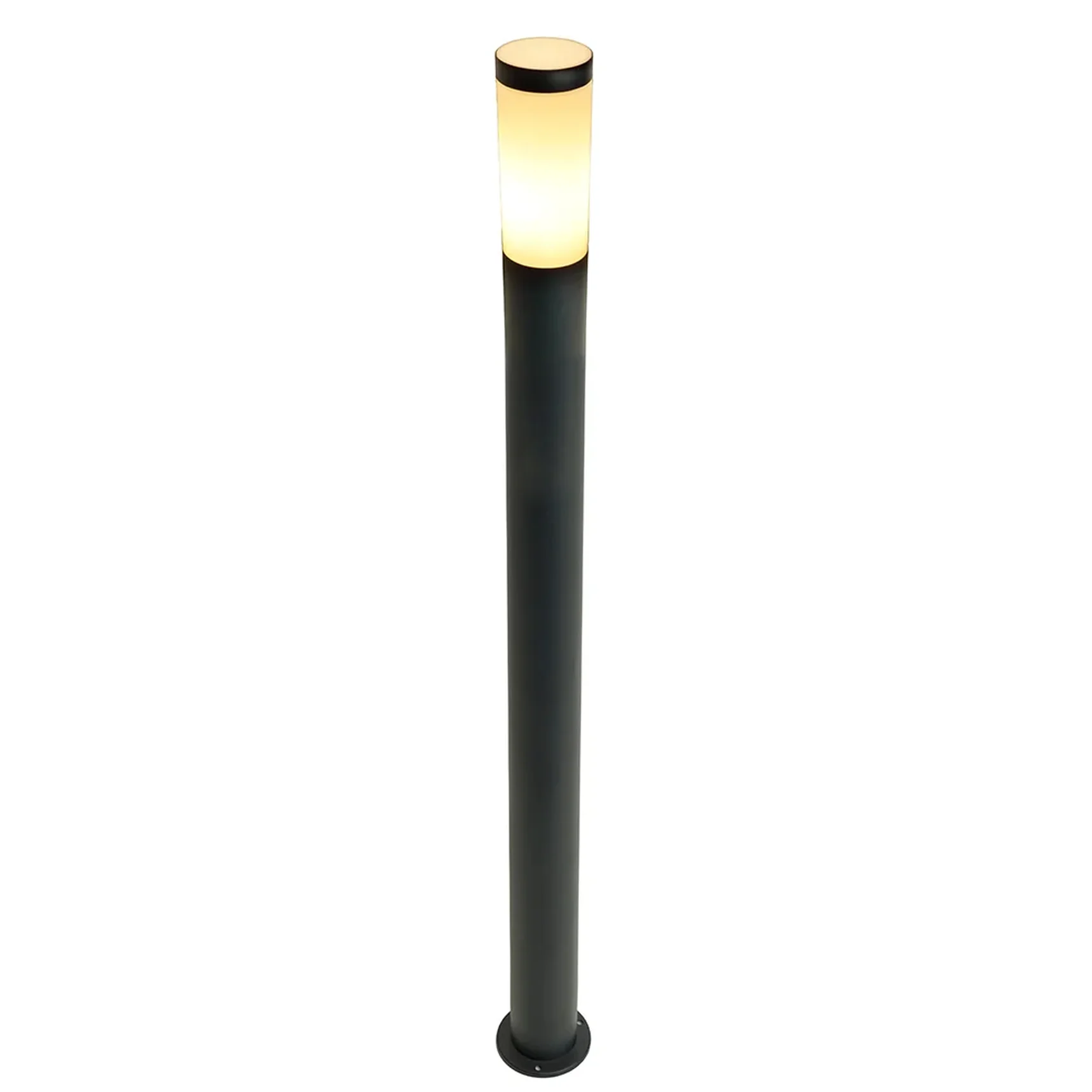 Светильник садово-парковый Feron DH042-650, Техно столб, max.18W E27 230V, черный