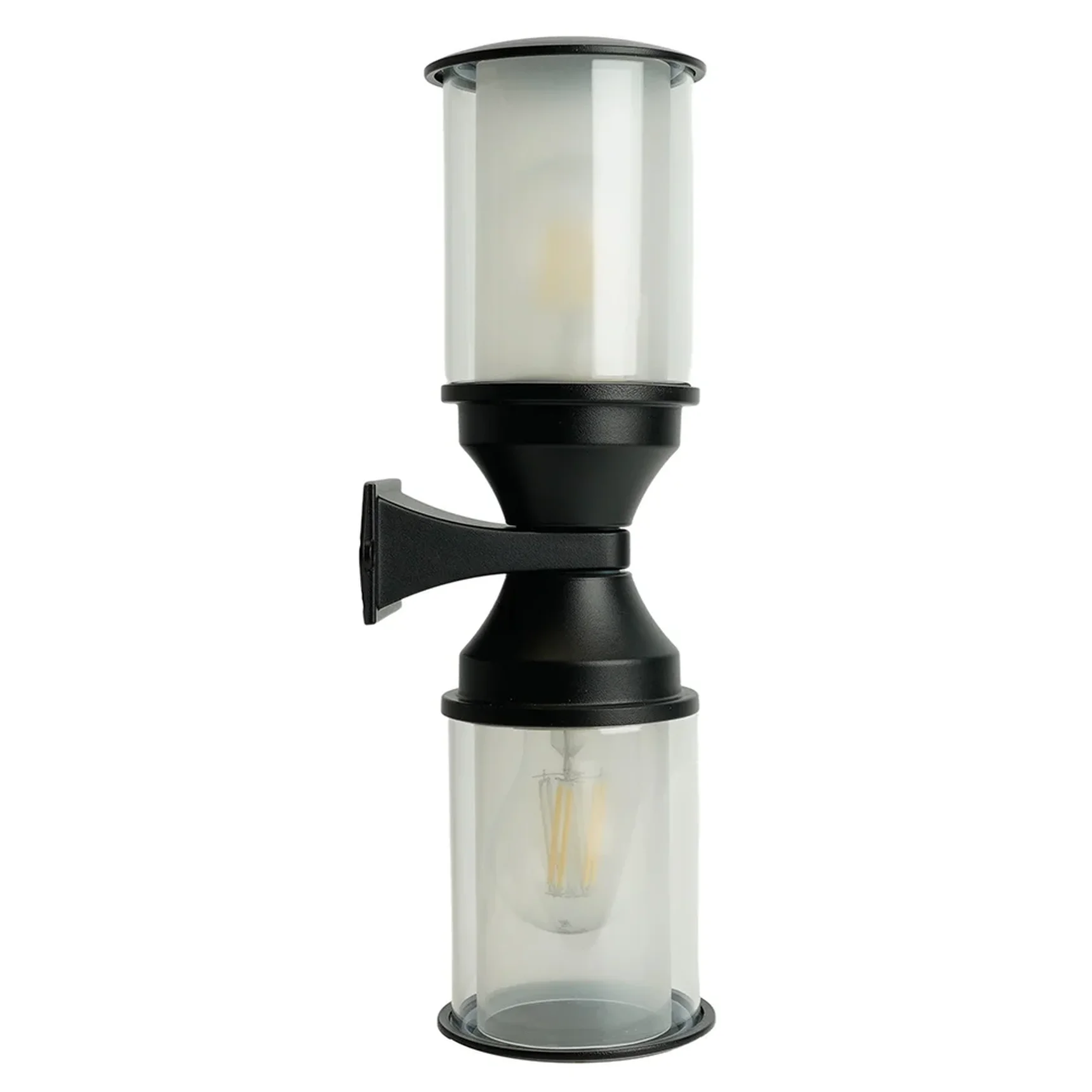 Светильник садово-парковый Feron DH1402, на стену, 2*E27 220-240V, черный
