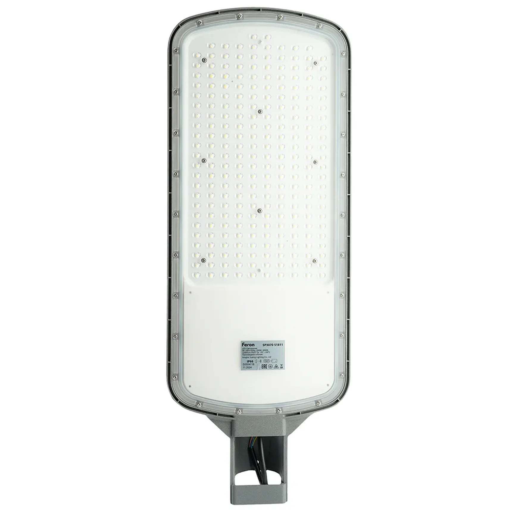 Светодиодный уличный консольный светильник Feron SP3070 200W 4000K AC90-300V, серый