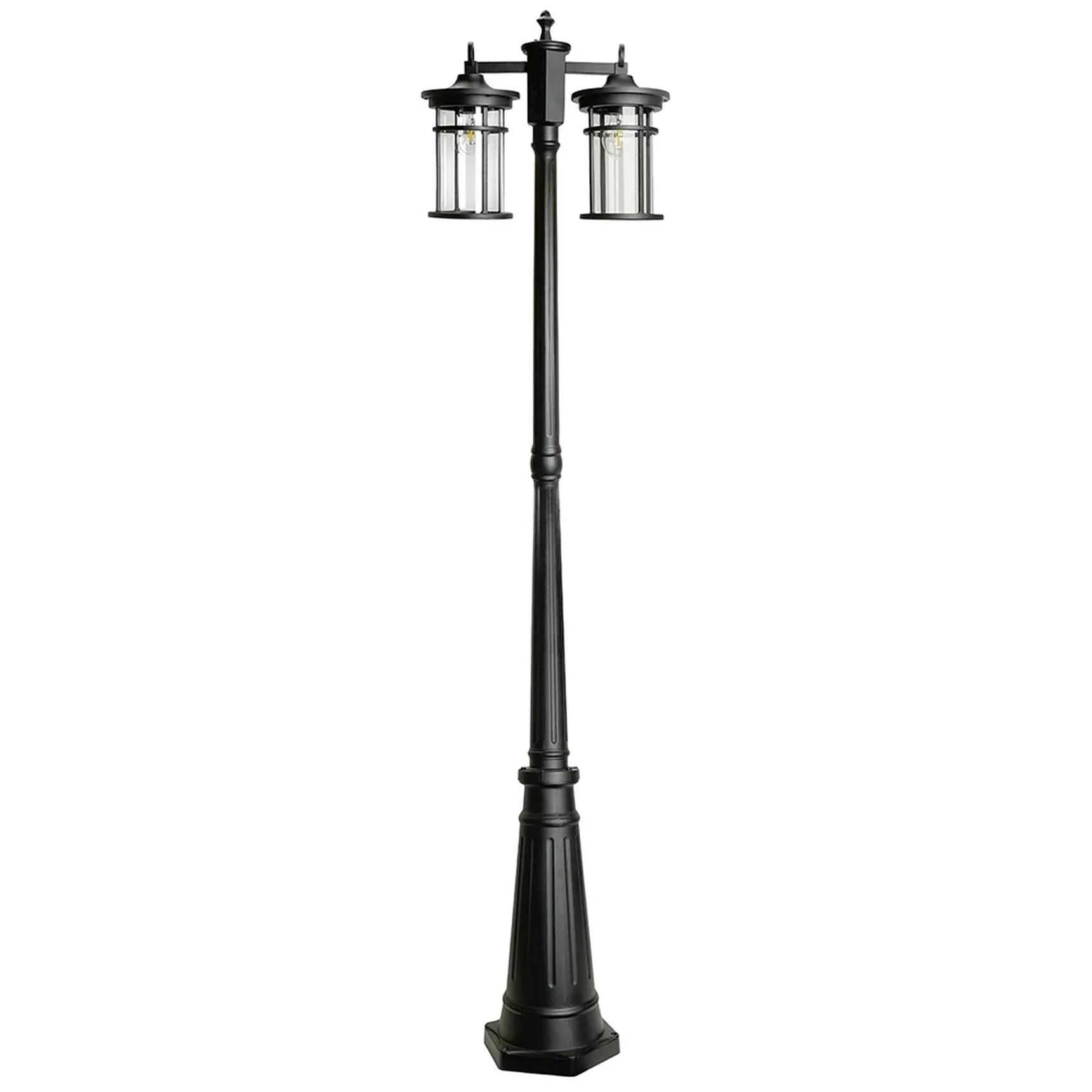 Светильник садово-парковый Feron PL768, столб 2*60W 230V E27, черный
