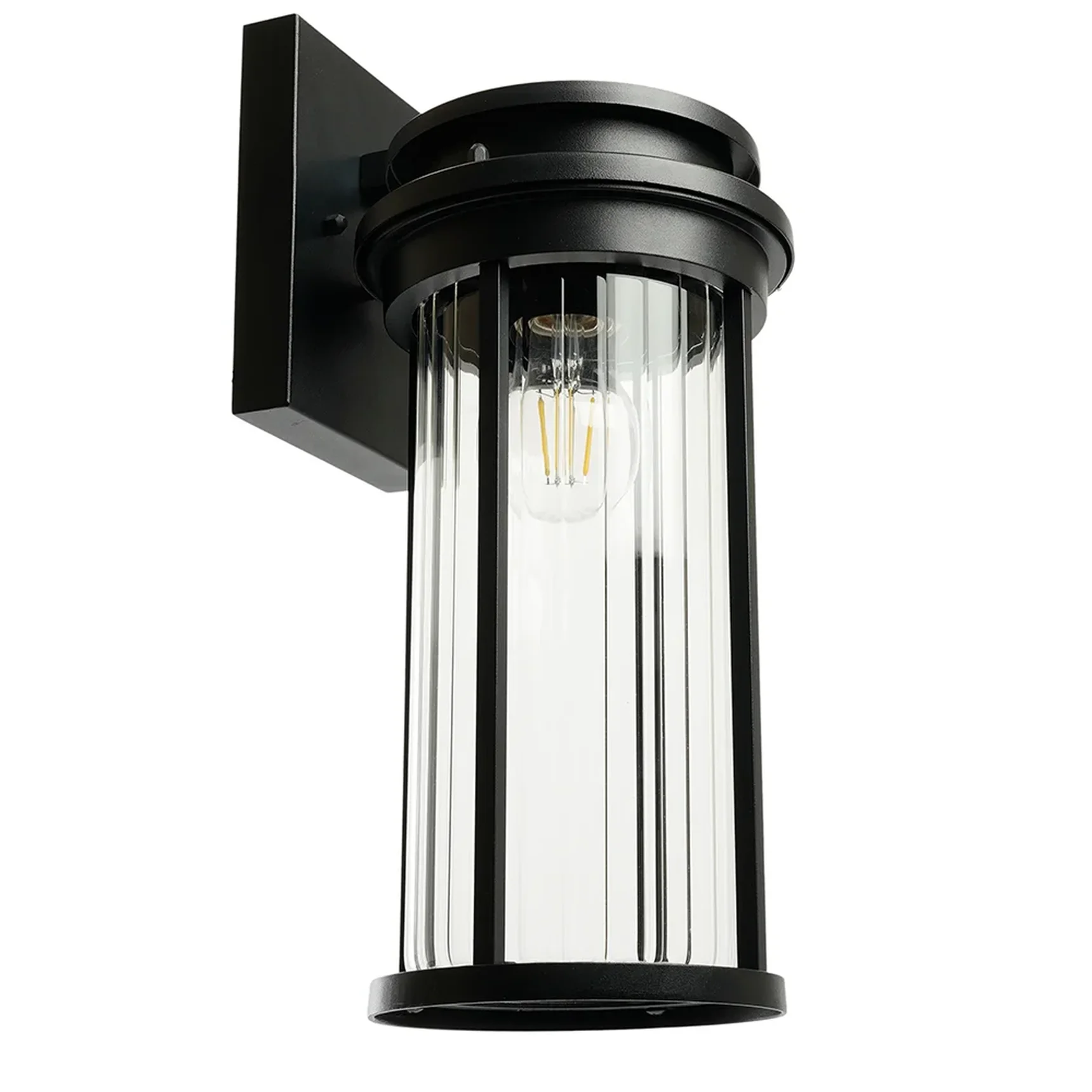 Светильник садово-парковый Feron PL781 на стену вниз 40W 220-240V E27, черный