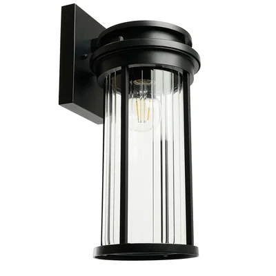 Светильник садово-парковый Feron PL781 на стену вниз 40W 220-240V E27, черный