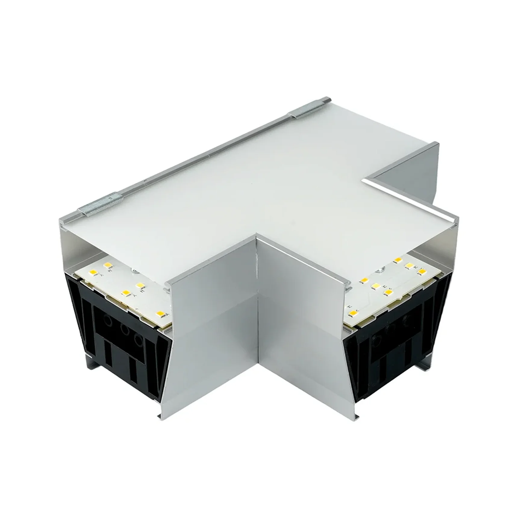 Светильник коннектор Feron AL4036T 5W 550Lm 3000К-4000К-6400K, T-образный, с ручным переключением режимов, серебро, 160*115*70мм возмож. соедин. в линию, серия RetailRay