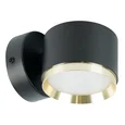 Светильник настенный Feron HL4598 Barrel DUET 12W, 230V,GX53, черный + золото IP20