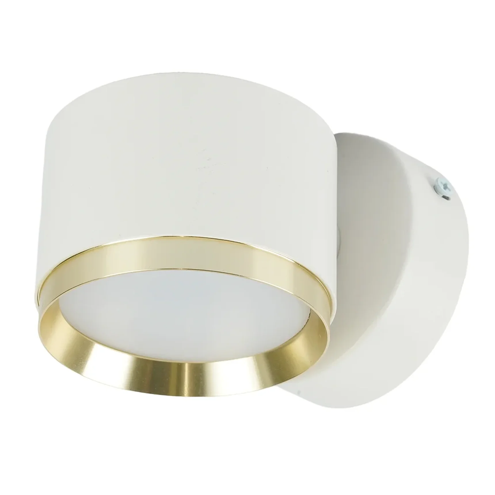 Светильник настенный Feron HL4598 Barrel DUET 12W, 230V,GX53, белый + золото IP20