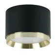 Светильник потолочный Feron Barrel DUET HL459 12W, 230V,GX53, черный + золото IP20