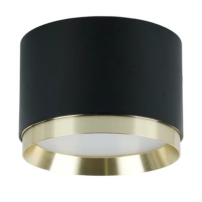 Светильник потолочный Feron Barrel DUET HL459 12W, 230V,GX53, черный + золото IP20