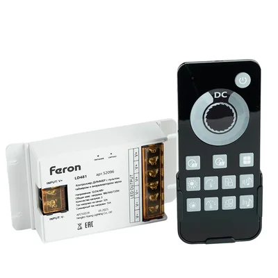 LD481 Контроллер ДИММЕР с пультом, таймером и визуализатором звука, 12-24-48V