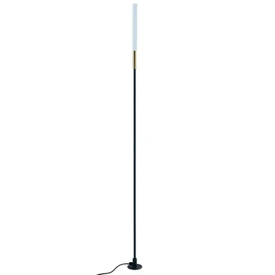 Светильник уличный светодиодный Feron DH2101, 1W, DC24V, низковольтный, 3000K, черный/золотой, 15*15*793