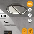 5240/64CL LEDIO LN23 белый, черный, серый Люстра потолочная диммир. с ДУ LED 64W 4224Лм 220V TARO