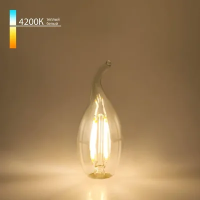 Лампа светодиодная филаментная Elektrostandard E14 7W 4200K прозрачная 4690389041402