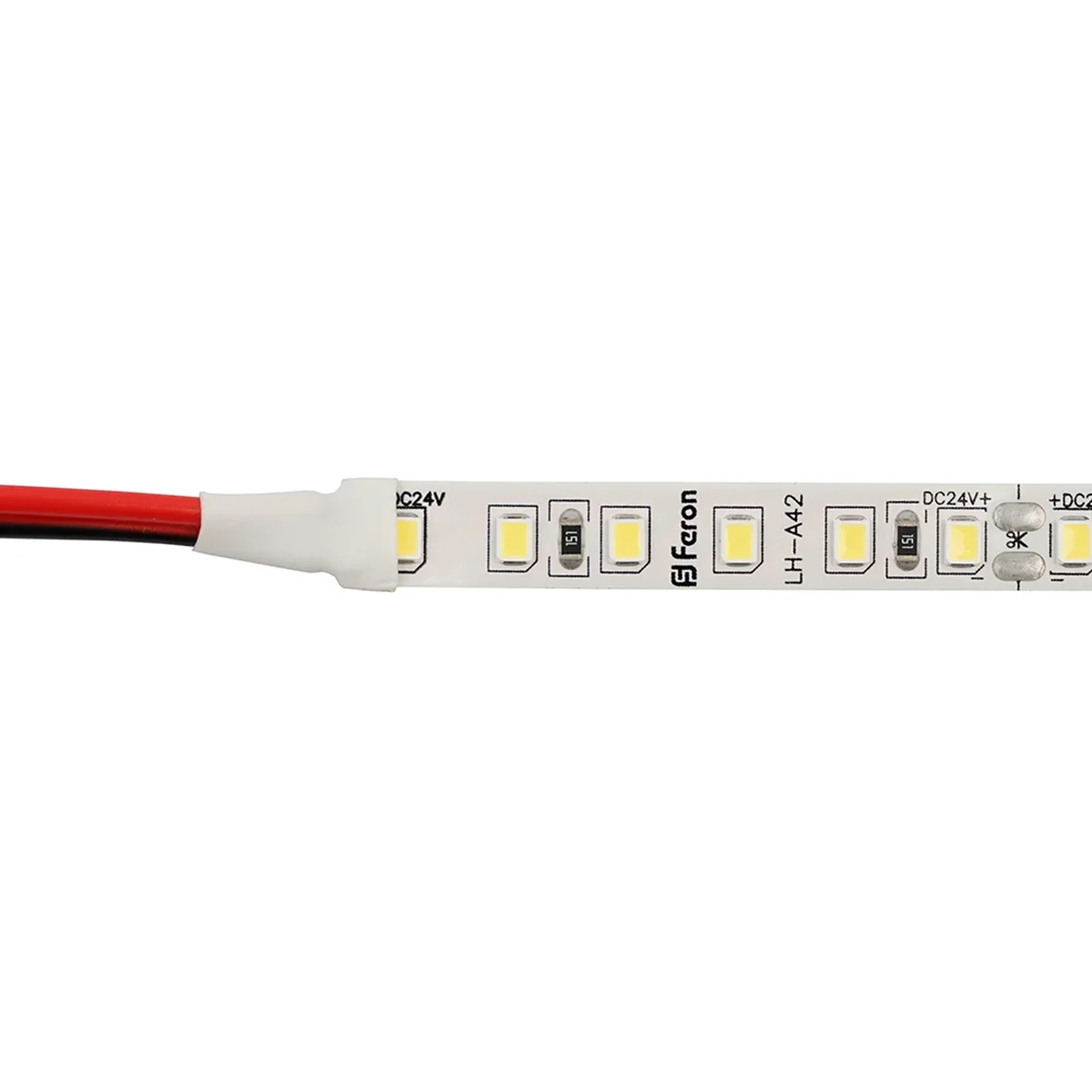 Светодиодная LED лента Feron LS501, 120SMD(2835)/м 11Вт/м 24V 30000*8*1.22мм 3000К 30м IP20
