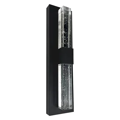 Светильник уличный светодиодный Feron DH2202 Катар 10W, 90*43*360мм, 3000К, черный (на стену вверх/вниз)